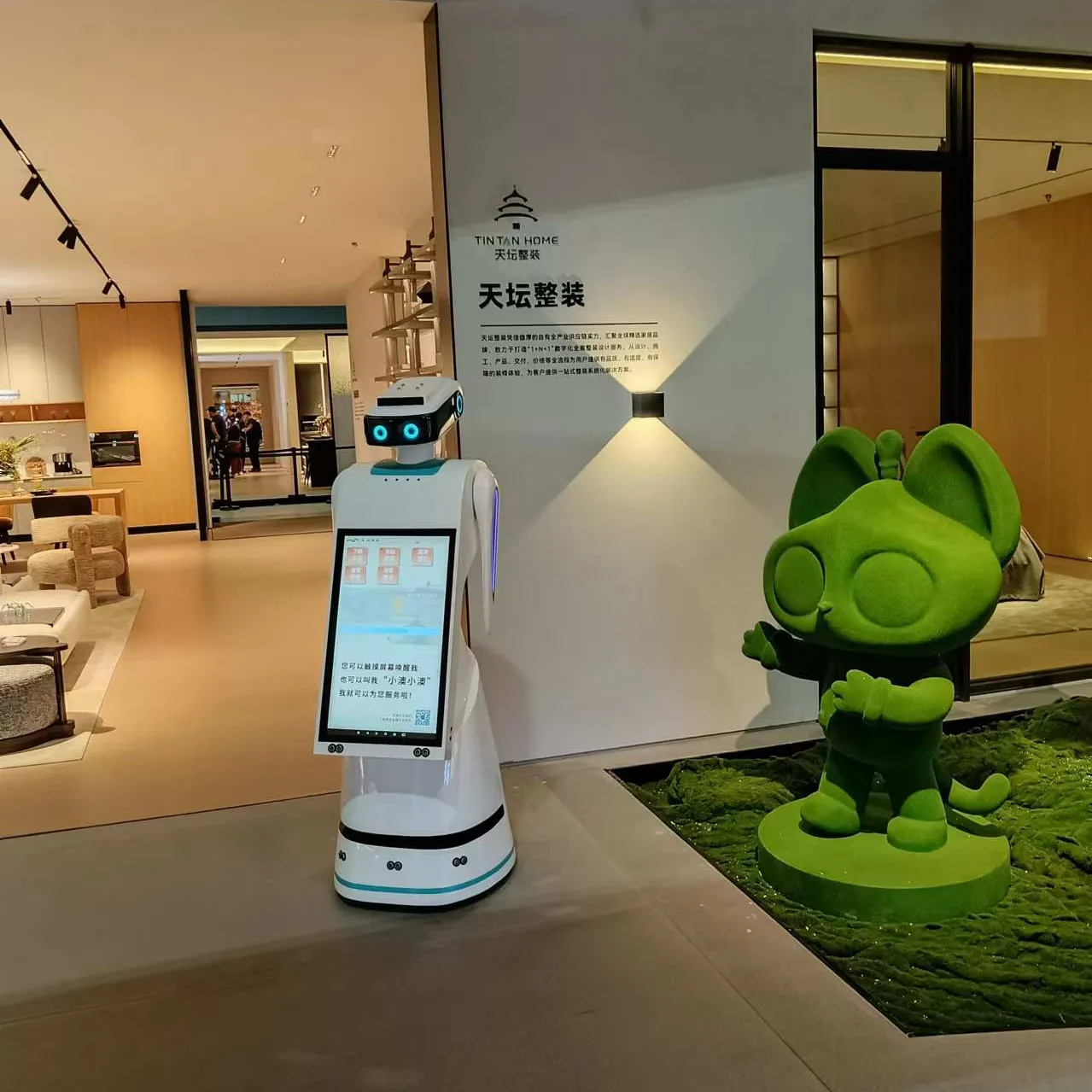 Aldoc kommerzieller Empfangs- und Info-Roboter